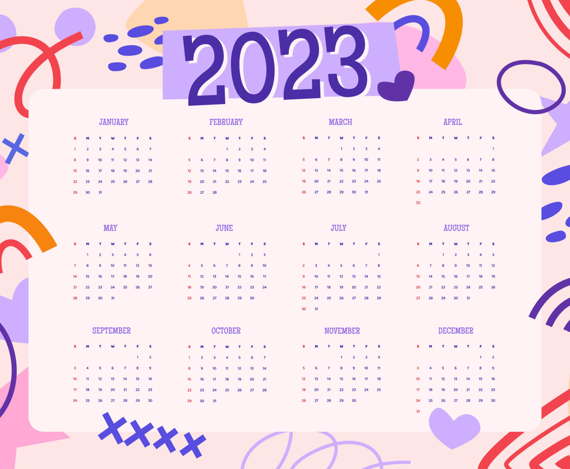 2023 Abstract Calendar