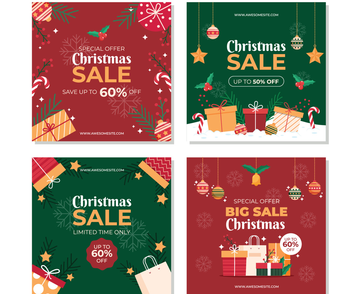 Christmas Sale Social Media Template