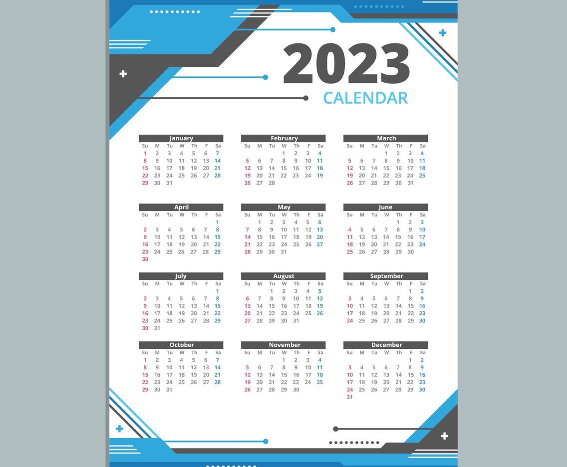 Minimalist Elegant Calendar 2023 Templates for Business