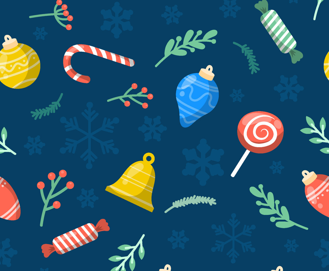 Christmas Vibes Seamless Pattern