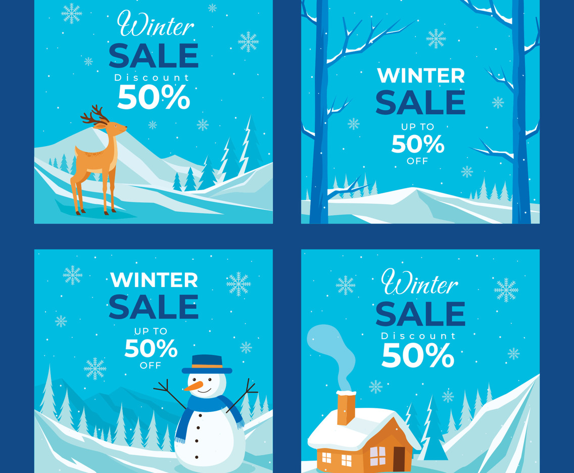 Winter Sale Social Media Template