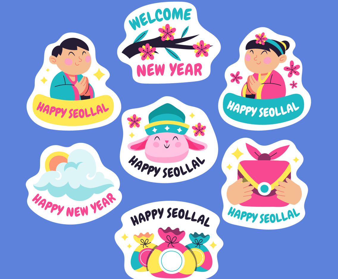 Seollal Sticker Greeting Sticker Pack