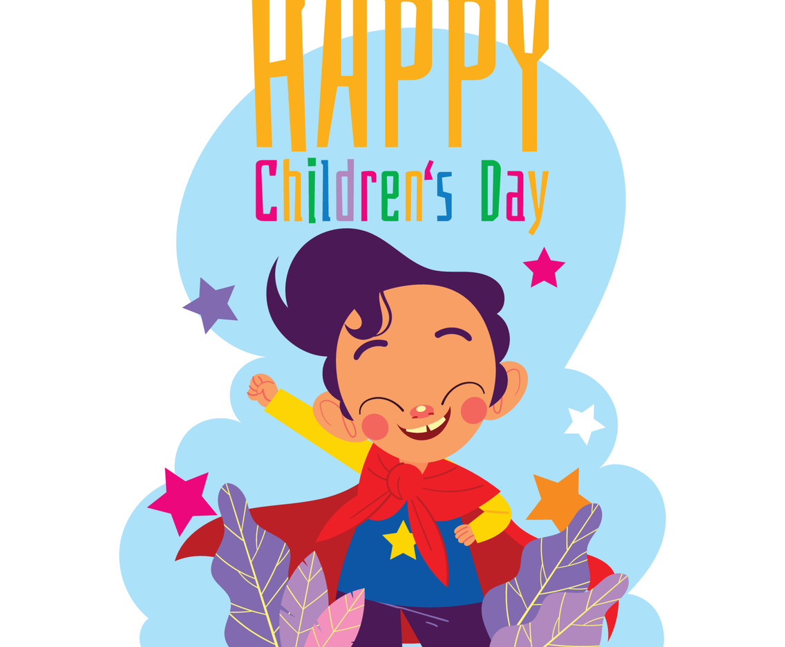 Cute Boy With His Superhero Suit
