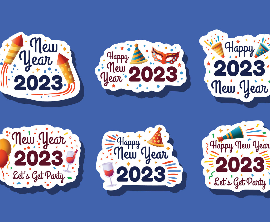Happy New Year Sticker