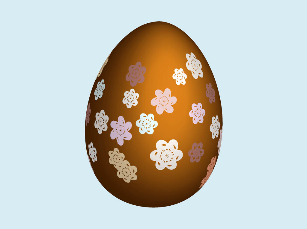 Egg With Flowers