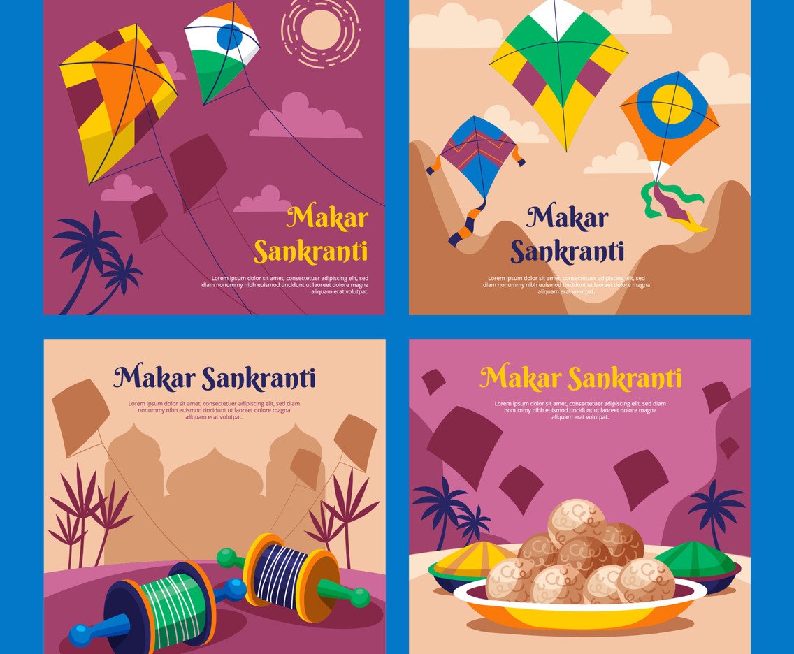 Makar Sankranti Social Media Set
