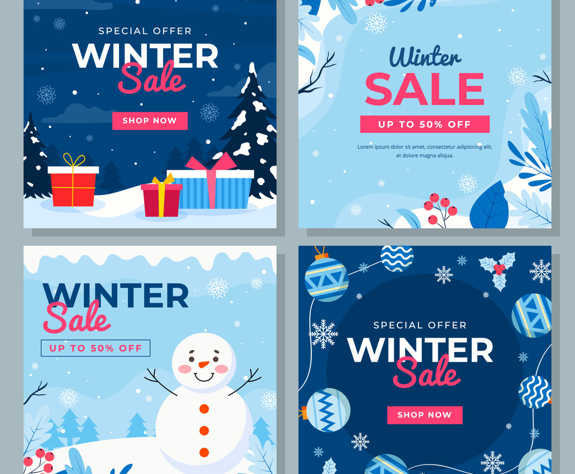 Winter Sale Social Media Template