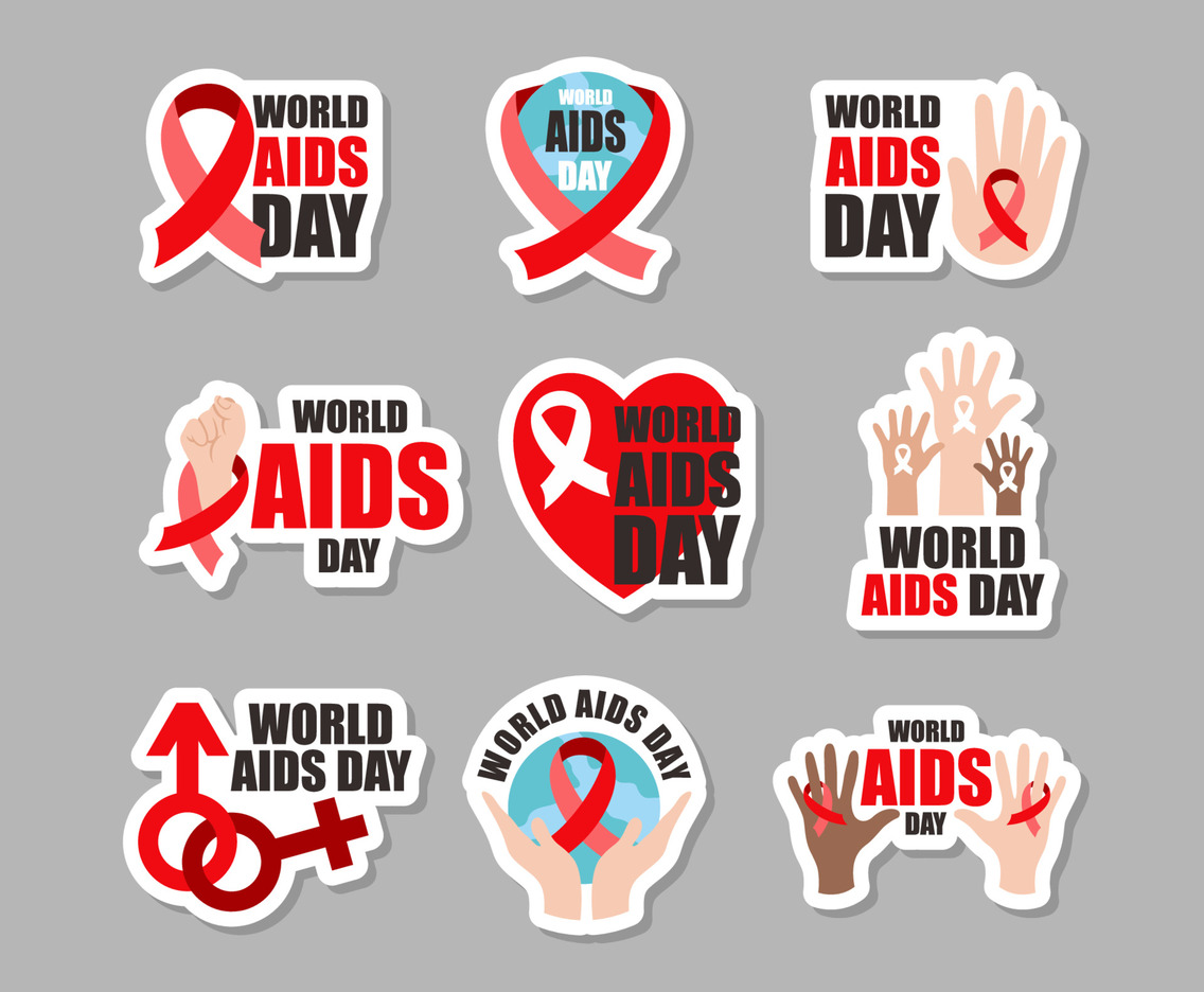 World Aids Day Survivor Support Sticker Collection