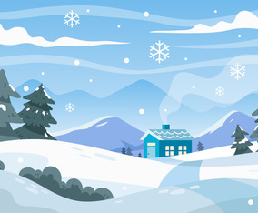 Winter Scenery Background