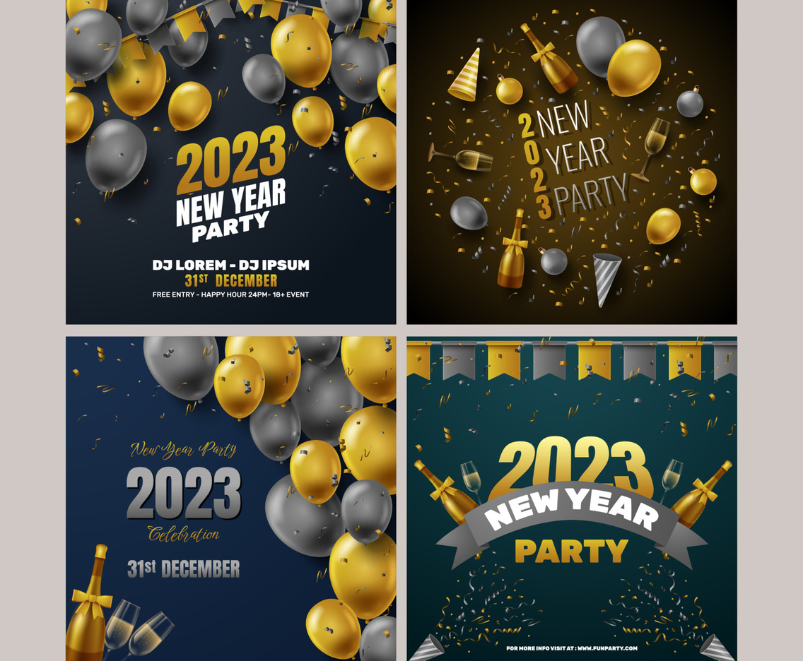 New Year Party Social Media Post