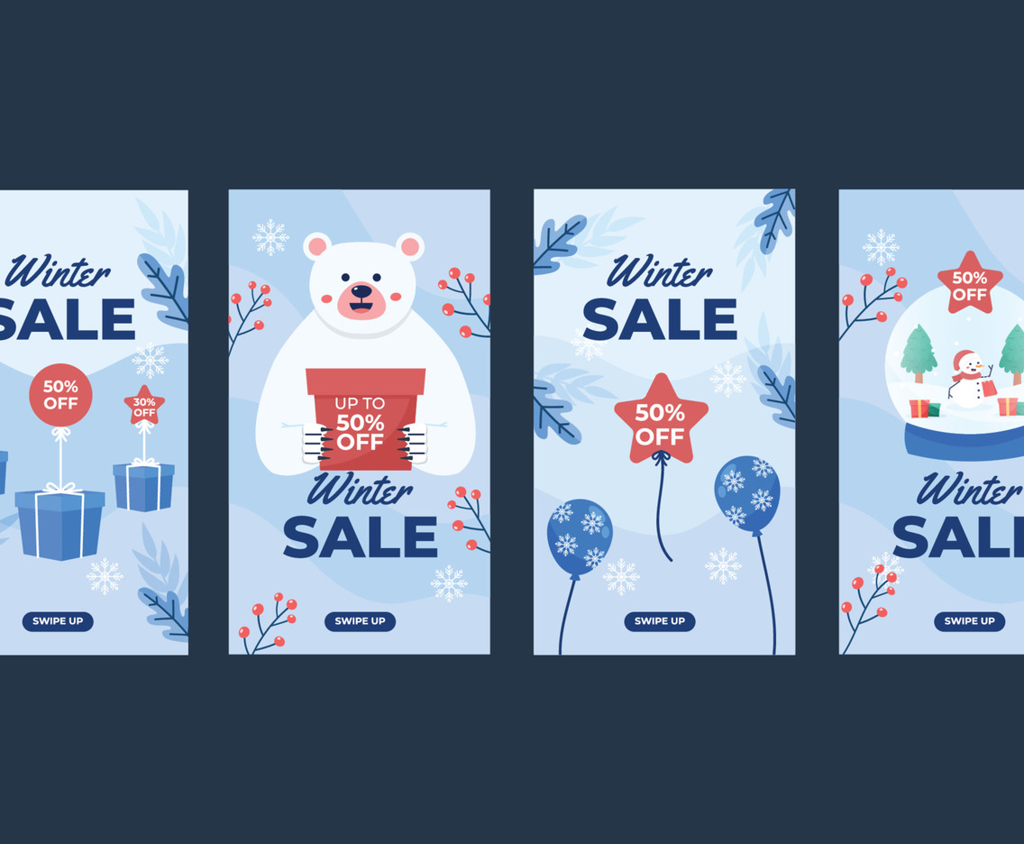 Winter Sale Social Media Template