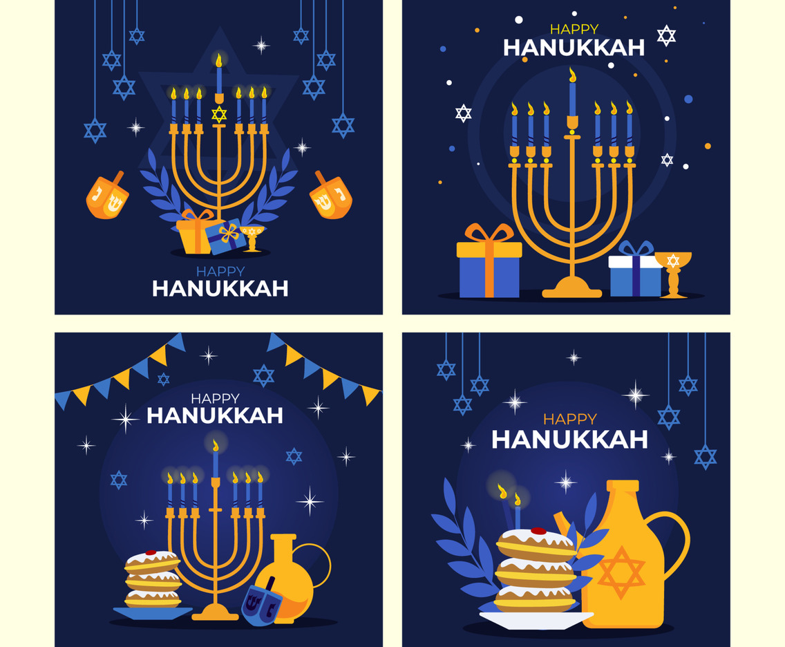 Hanukkah Social Media Template
