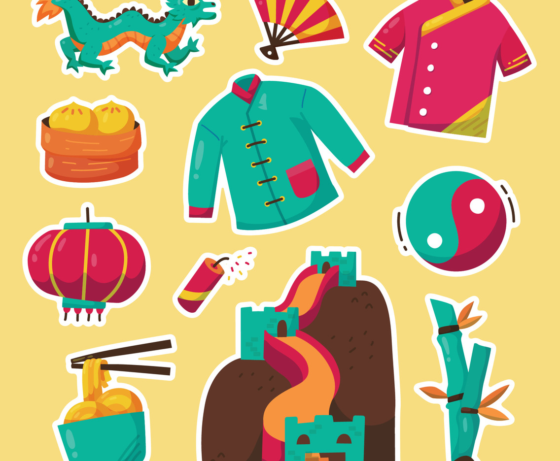 Chinese New Year Sticker for Journal and Planner on Holiday