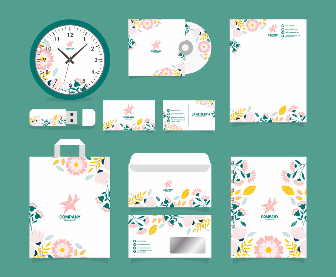 Floral Creative  Business Kit Template