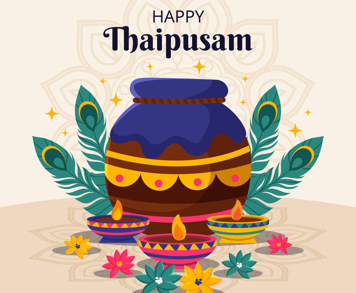 Happy Thaipusam Illustration