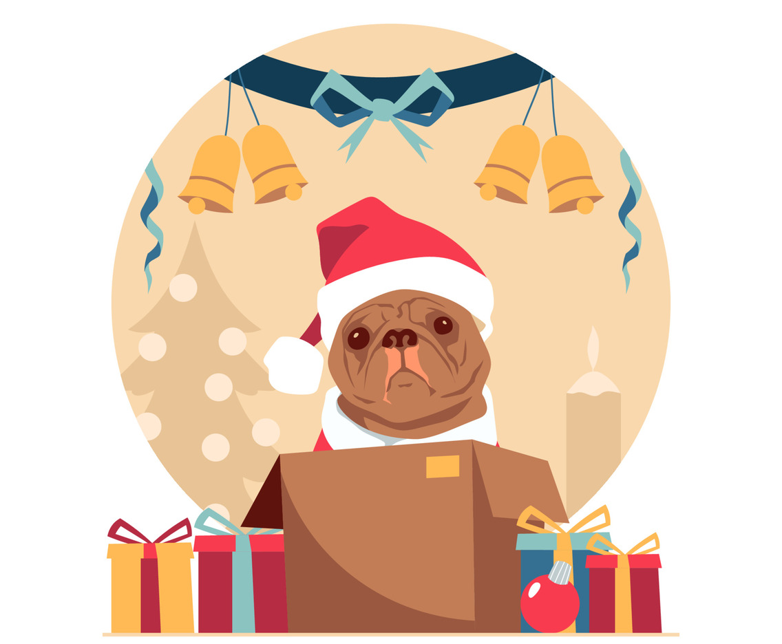 Cute Santa Paws Concept