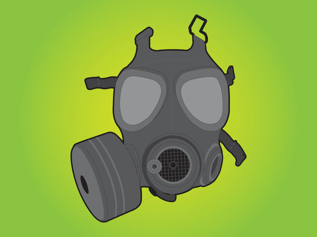 Onset flaskehals fantastisk Gas Mask Vector Vector Art & Graphics | freevector.com