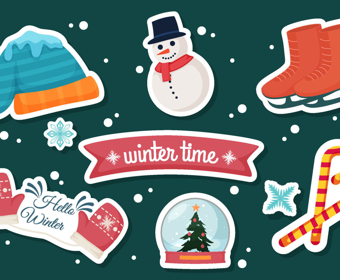 Journal Templates Winter Sticker