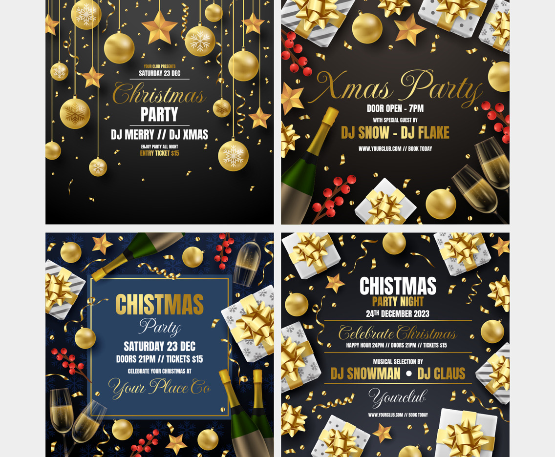 Christmas Party Social Media Template