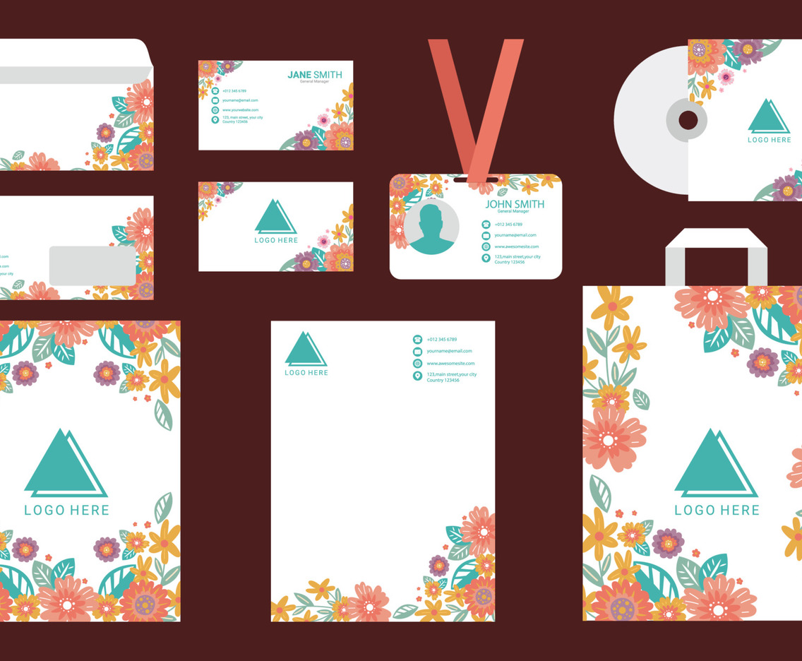 Floral Creative  Business Kit Template