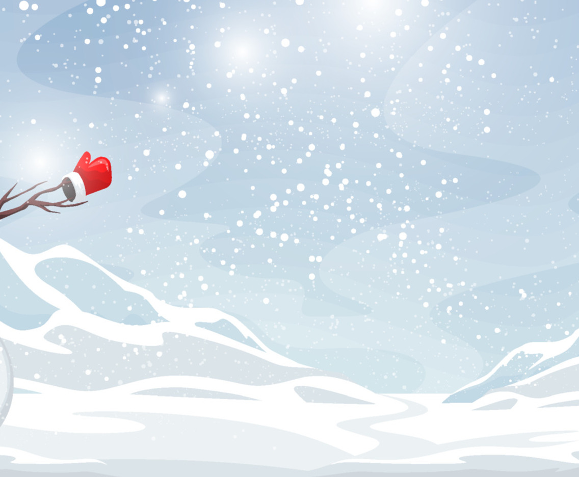 Christmas Winter Scenery Landscape Background