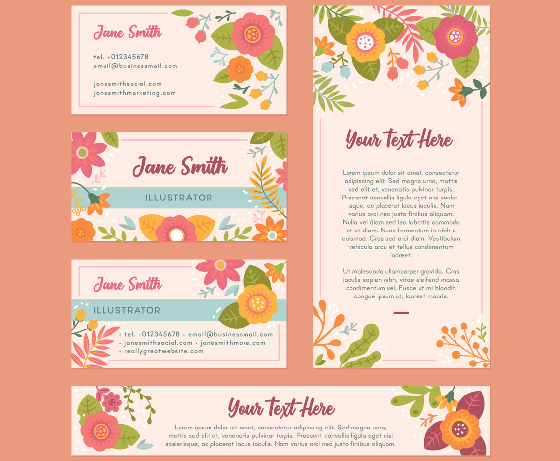Floral Business Kit Banners Template
