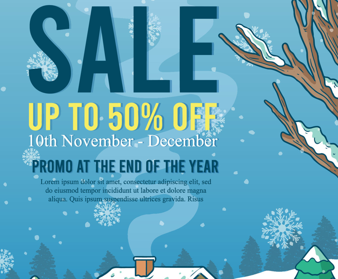Winter Sale Promo Concept