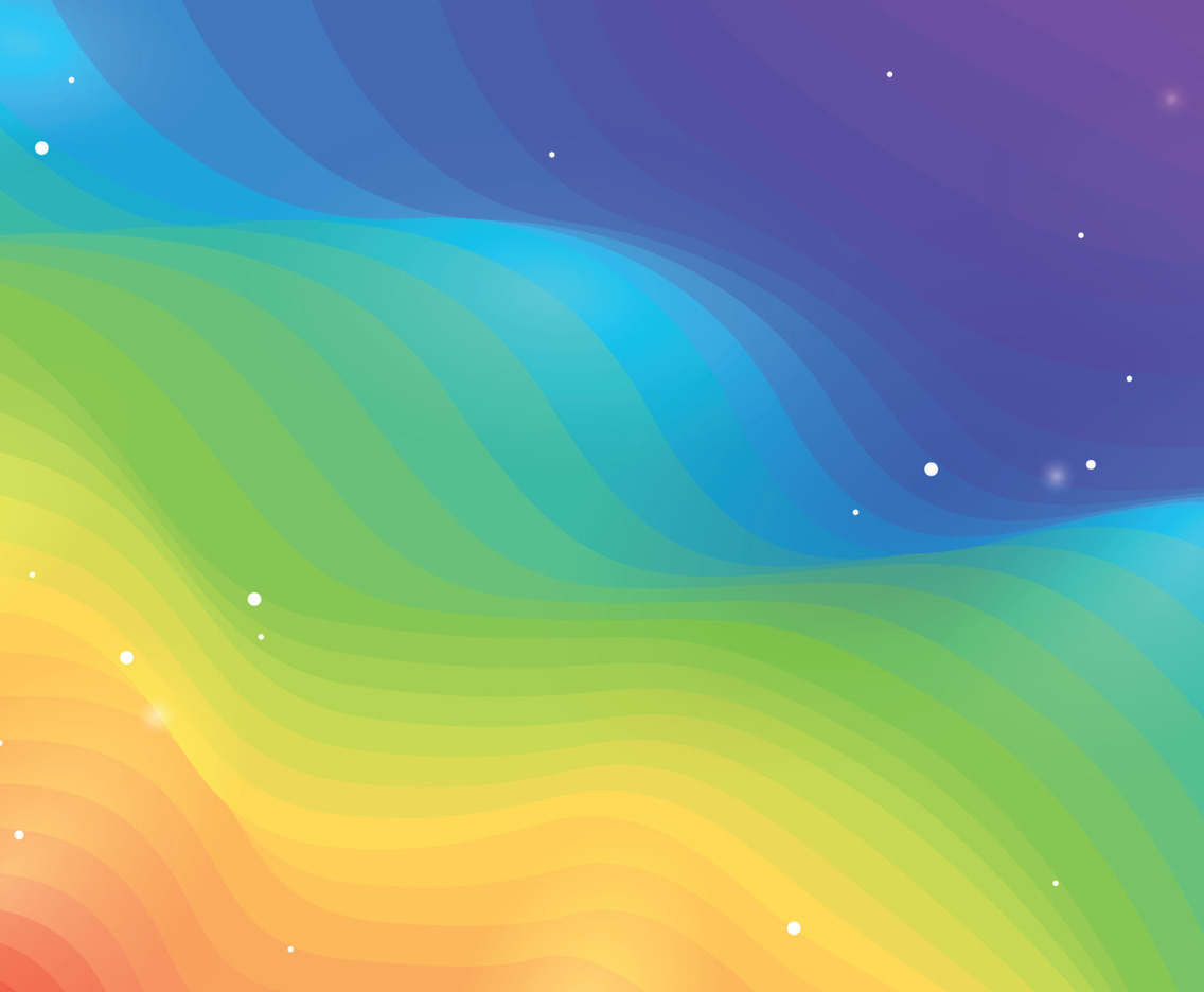 Rainbow Wave Bacground