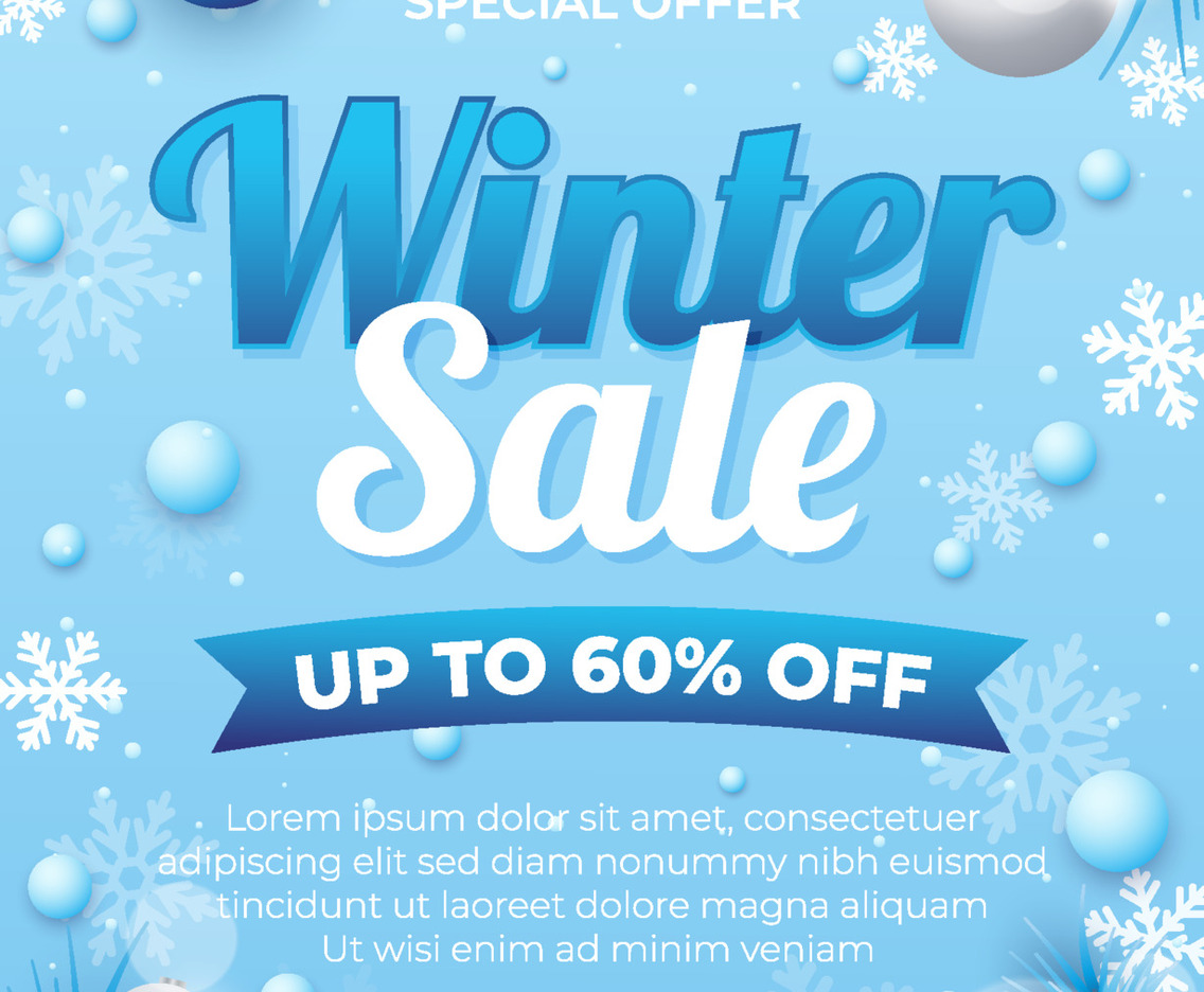 Winter Sale Poster