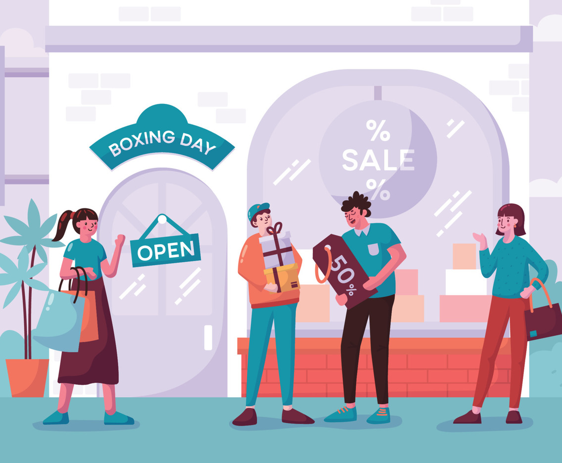 Boxing Day Sale Concept