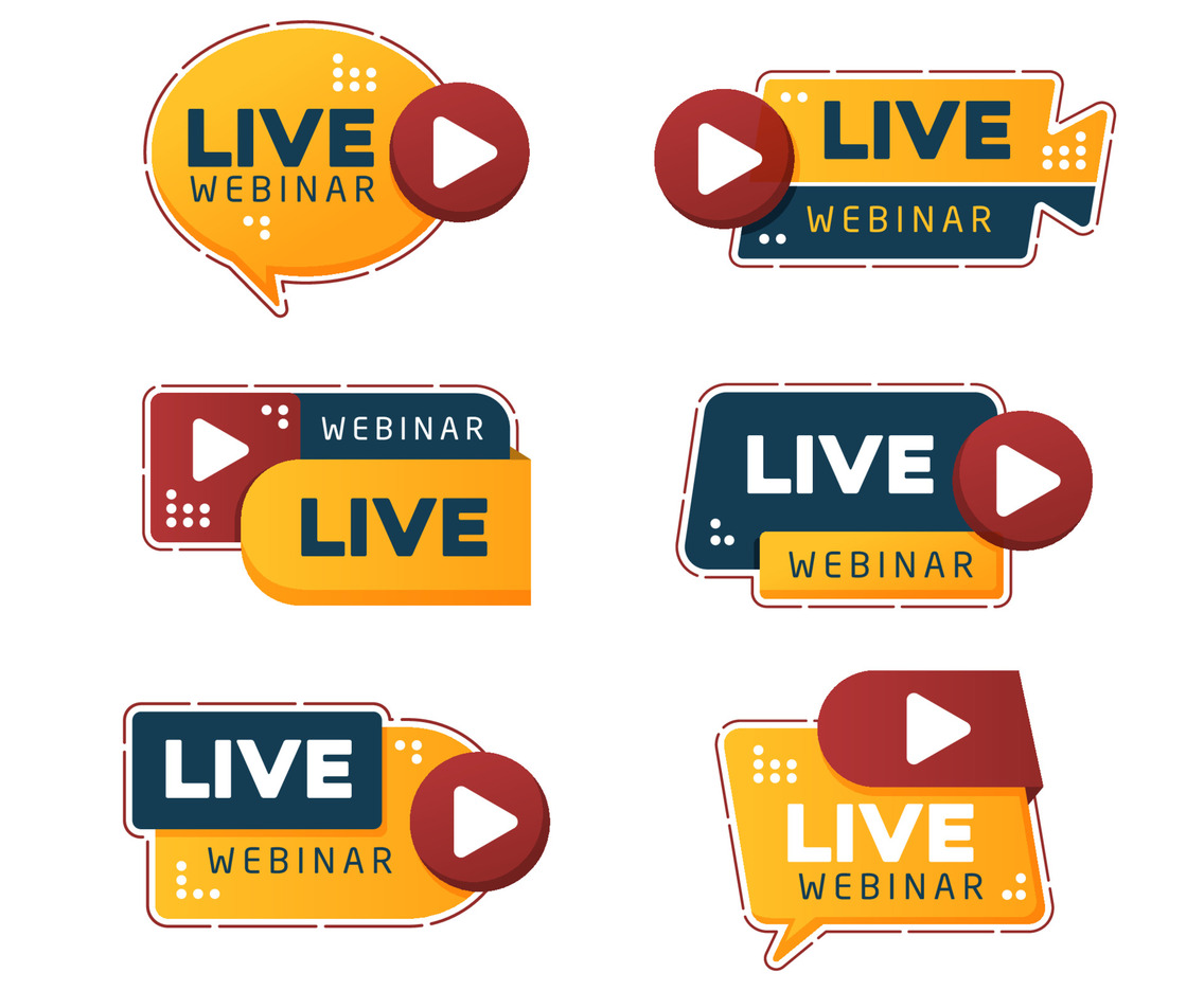 Live Webinar Icon Badge Package