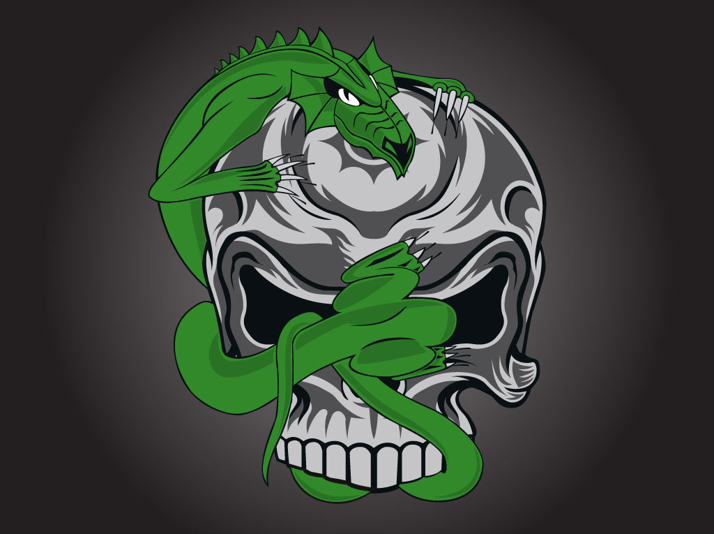Skull Dragon Graphic