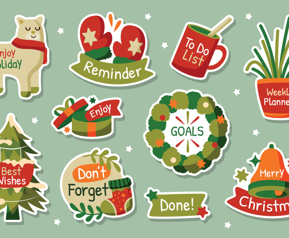 Christmas Journaling Sticker Set