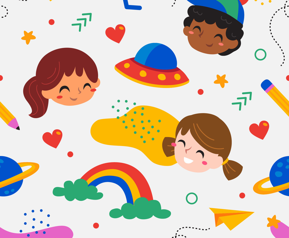 Colorful Children's Day Pattern