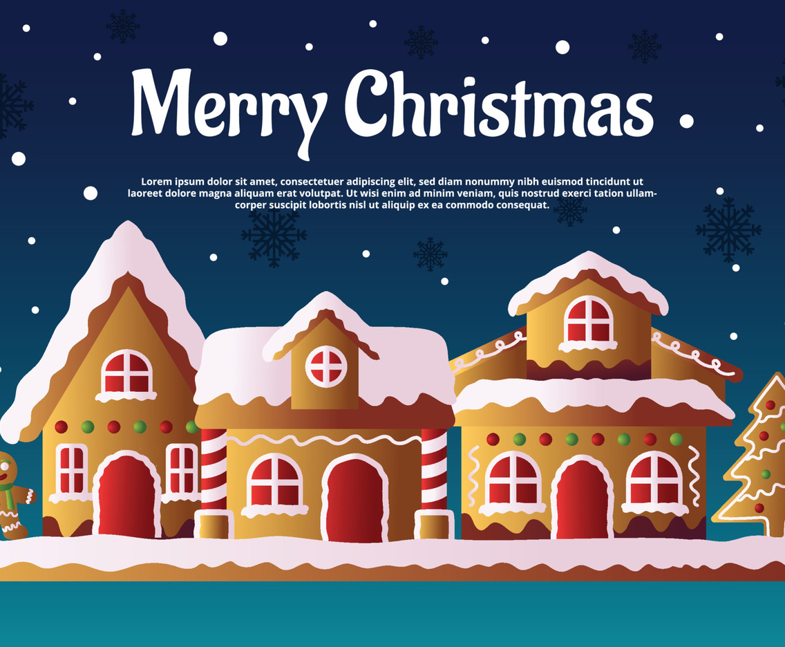 Ginger Bread House Background
