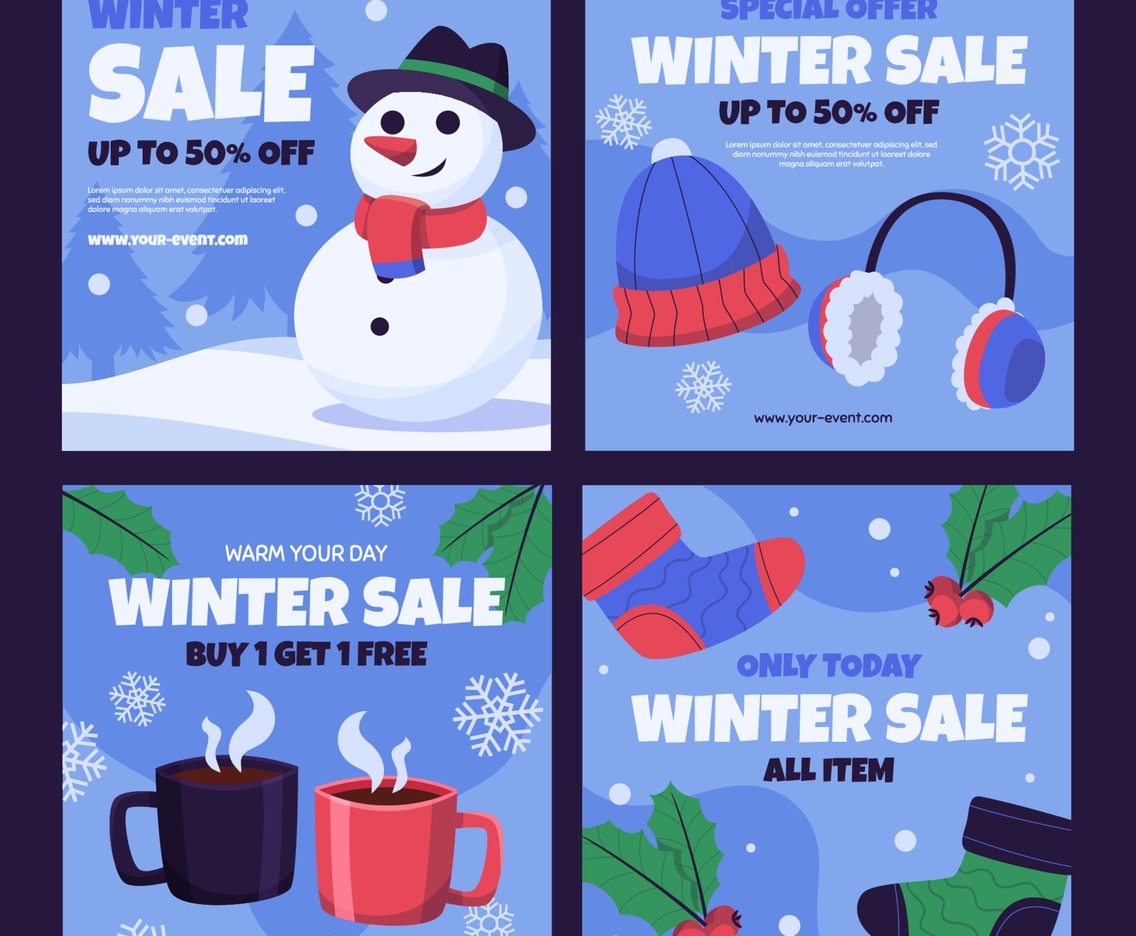 Winter Sale Social Media Posts