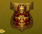 Shield With Skull