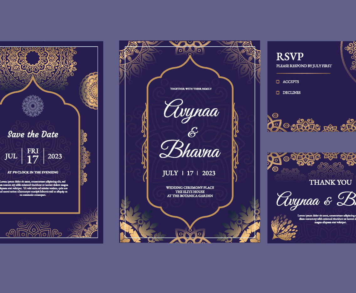 Mandala In Indian Wedding Invitations