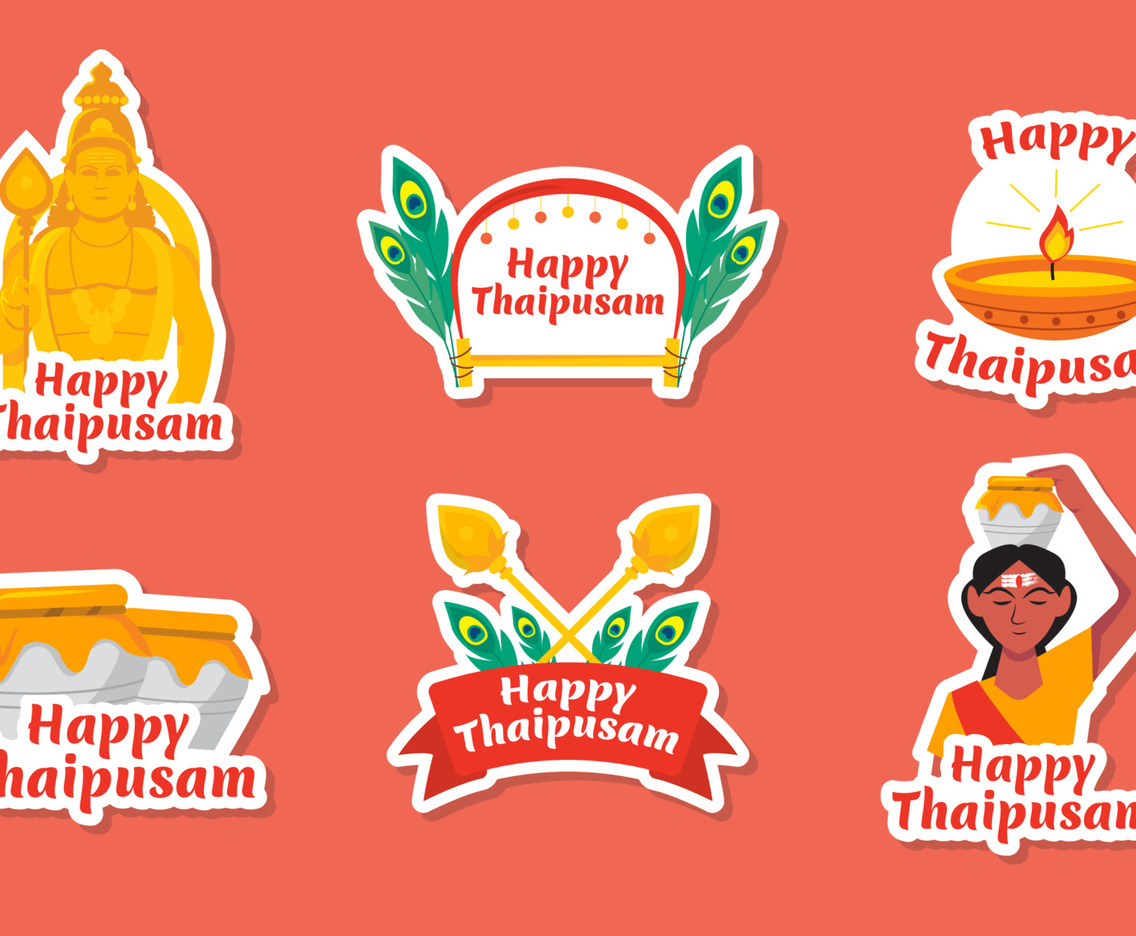 Happy Thaipusam Sticker