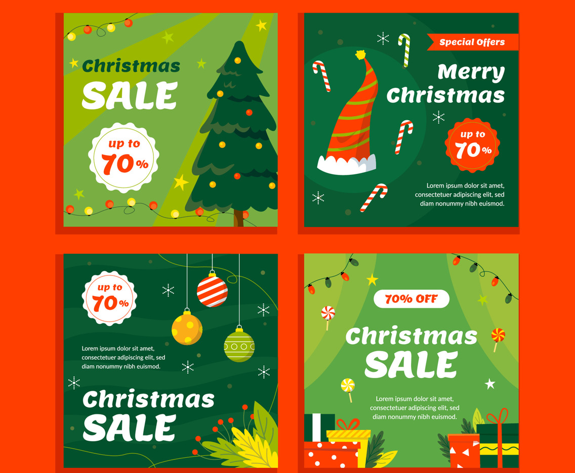 Christmas Promo Sale Advertising