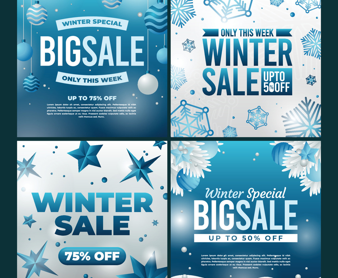 Winter Sale Social Media Post