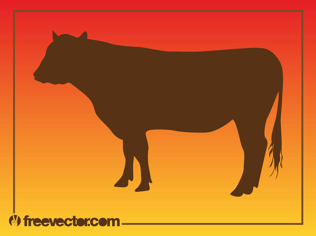 Cow Silhouette Graphics