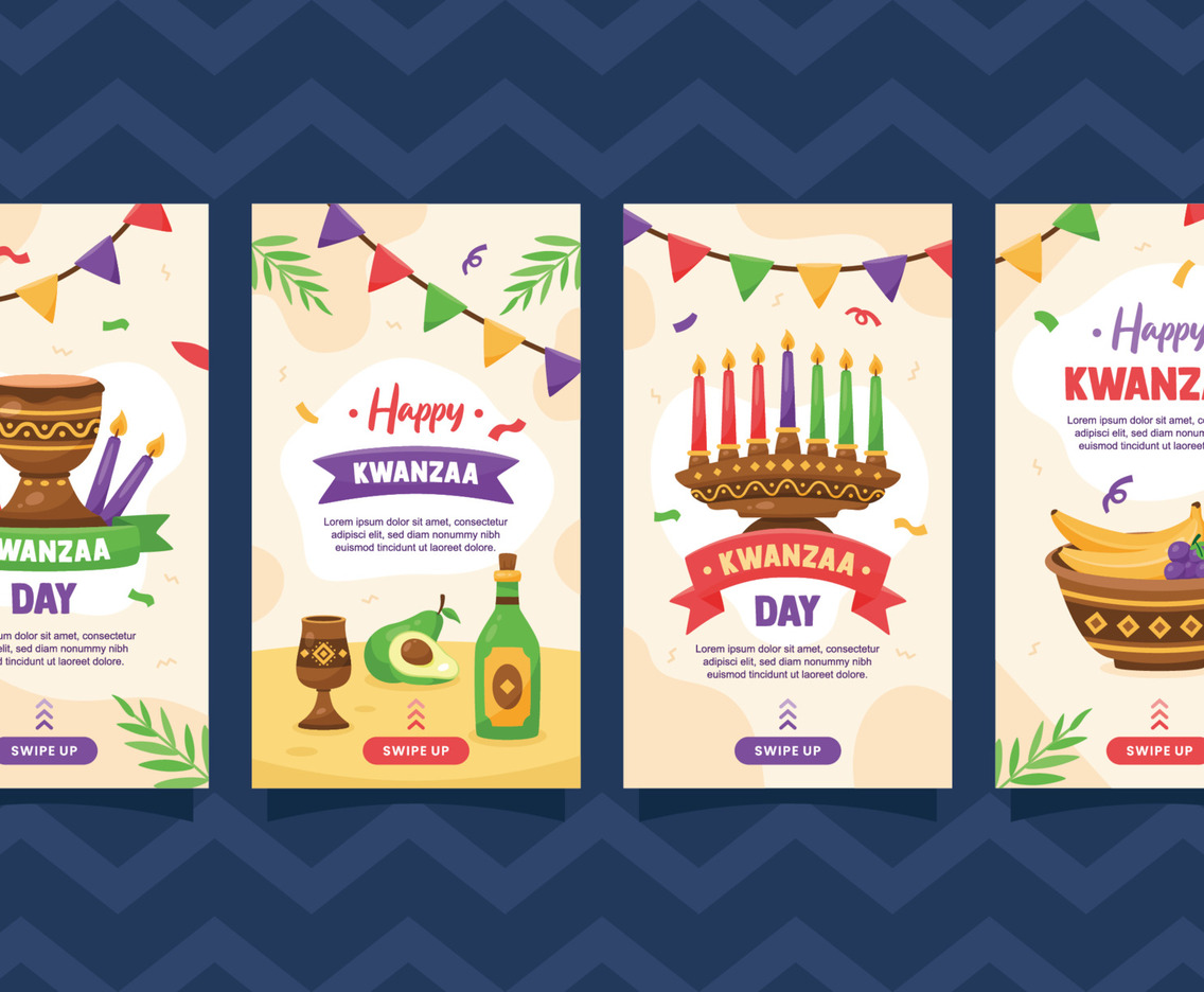 Happy Kwanzaa Social Media Collection