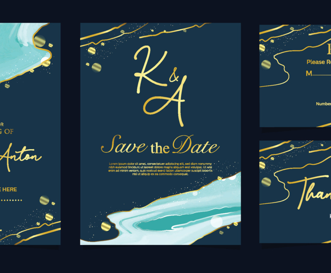 Minimalist Wedding Invitation Template
