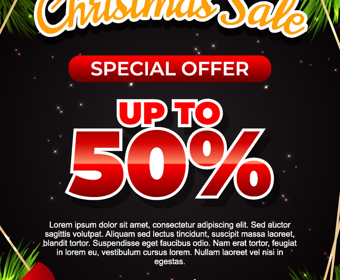 Christmas Special Sale Poster