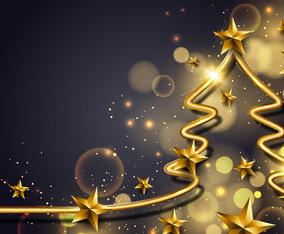 Luxury Line Christmas Tree Background