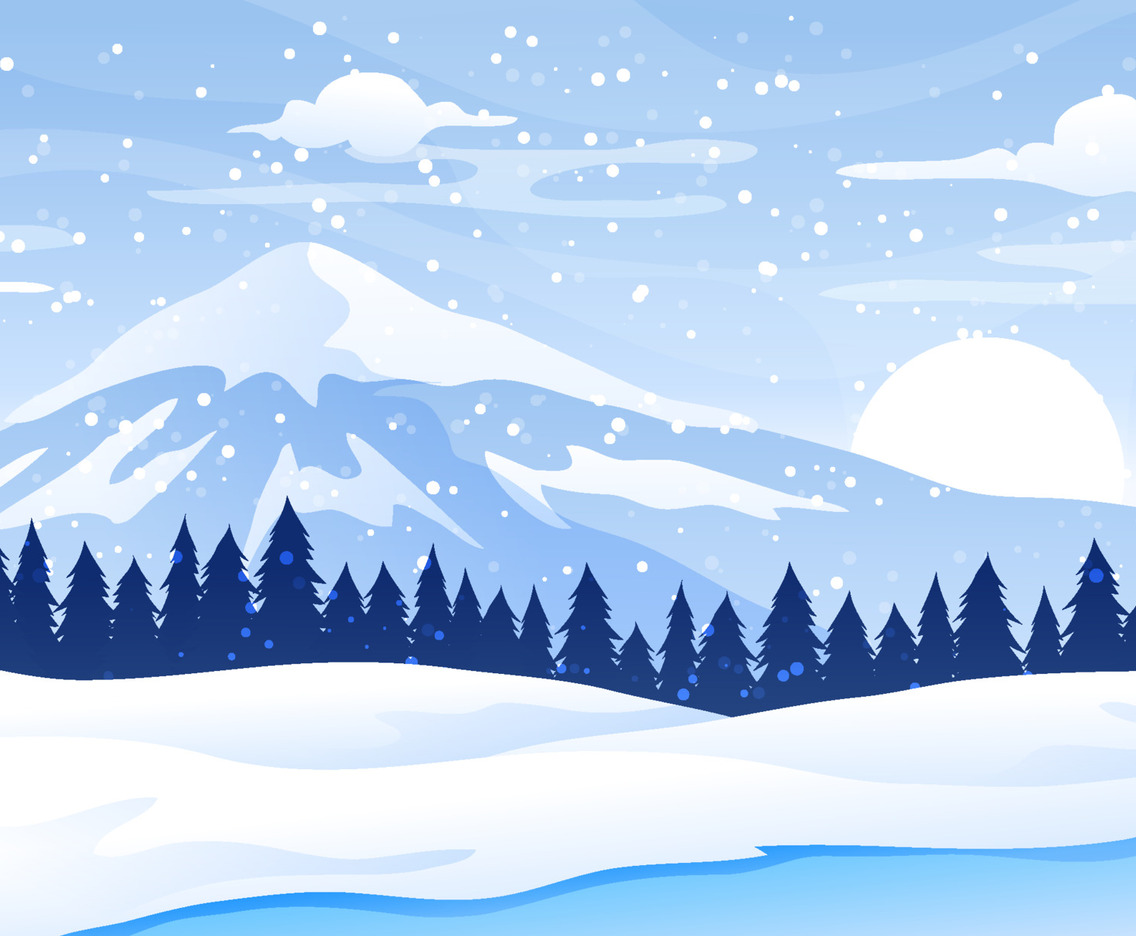 Winter Scenery Background