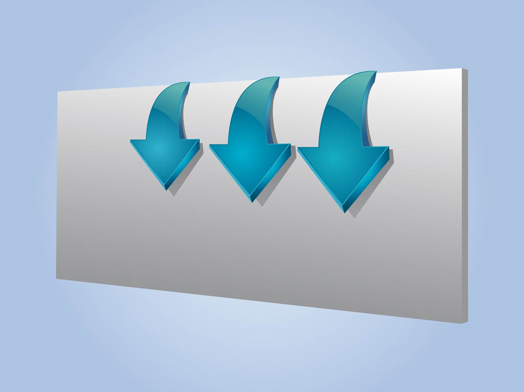 3D Arrows Vector