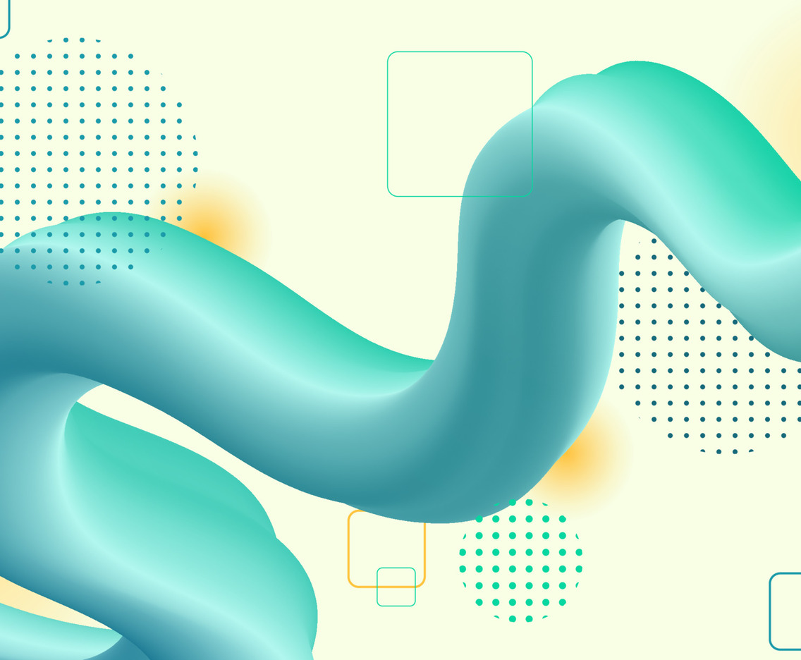 Blue and Green Combo Abstract Wave Background
