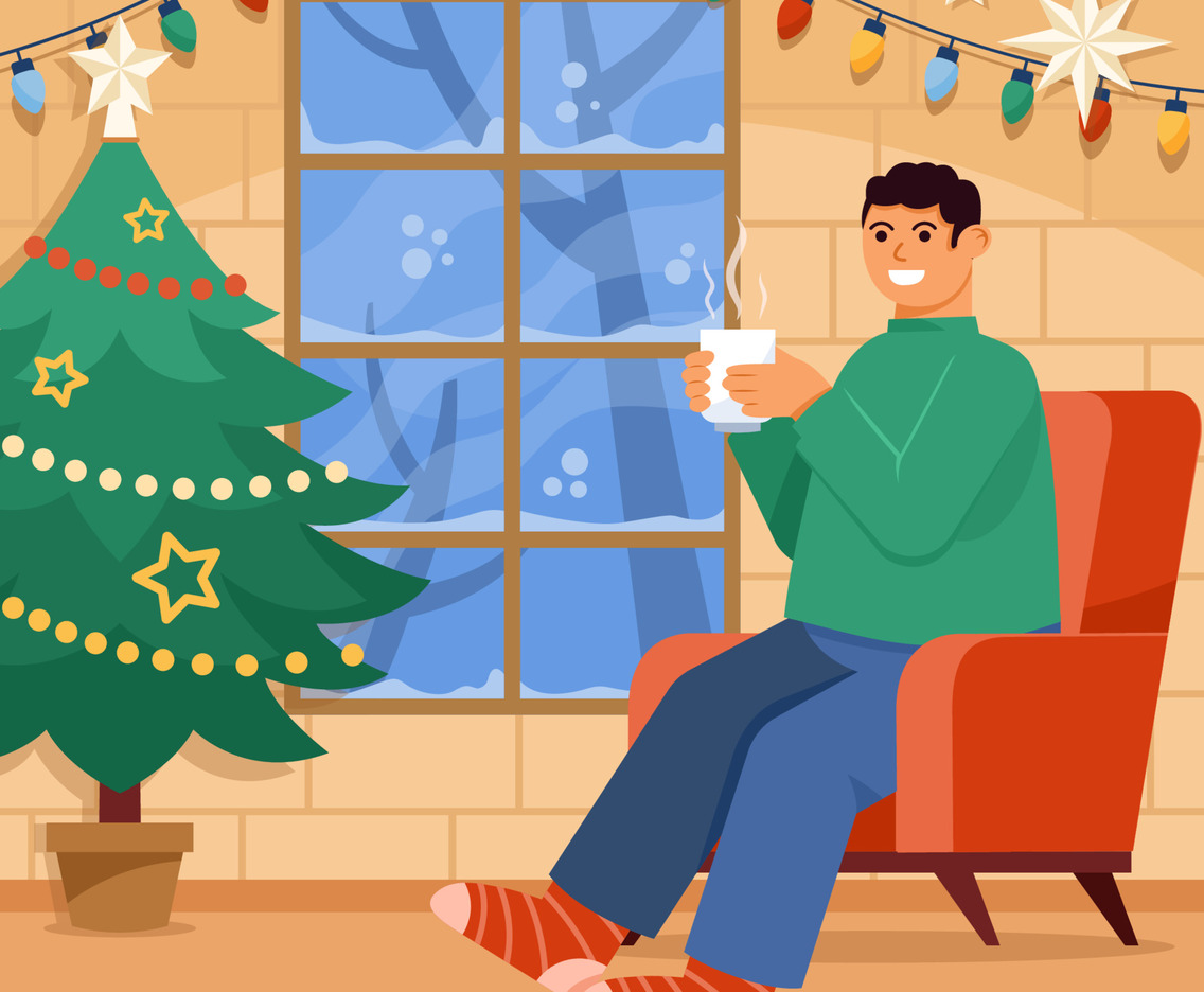 A Cup of Hot Drink in Winter
